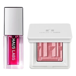 Mini Lip Oil + Highlighter Duo - Makeupsæt til læber og kinder